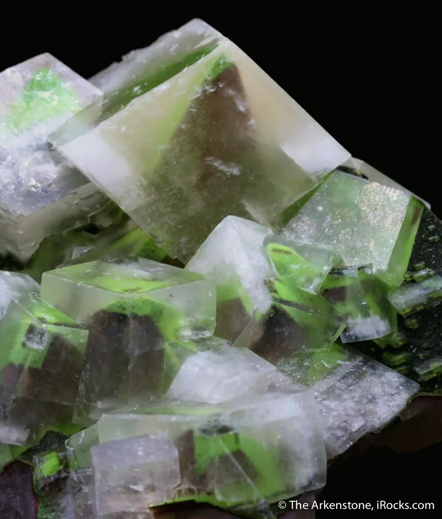 Calcite with Duftite & Hematite phantoms - image 4