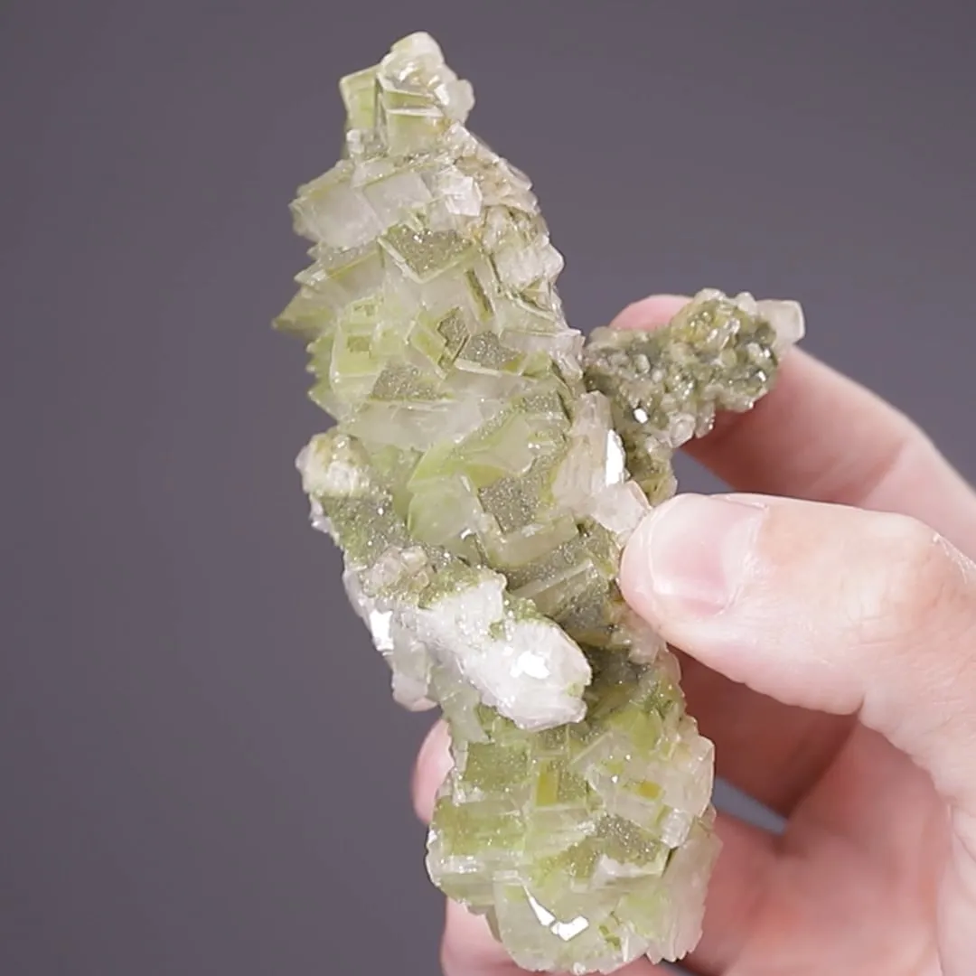 Calcite with Duftite Inclusions - image 2