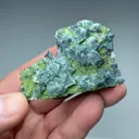 Calcite with Duftite, Mottramite - image 2