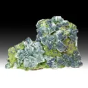Calcite with Duftite, Mottramite - image 1
