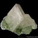 Calcite with Duftite on Dolomite cast - image 2