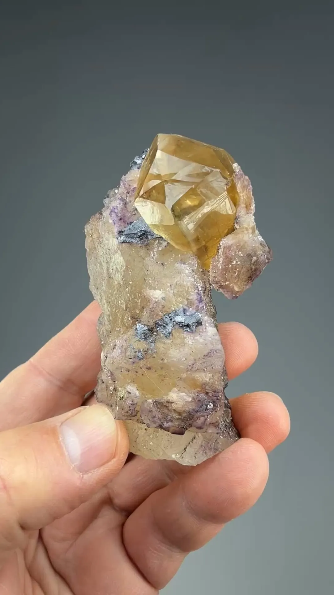 Calcite with Fluorite - image 2