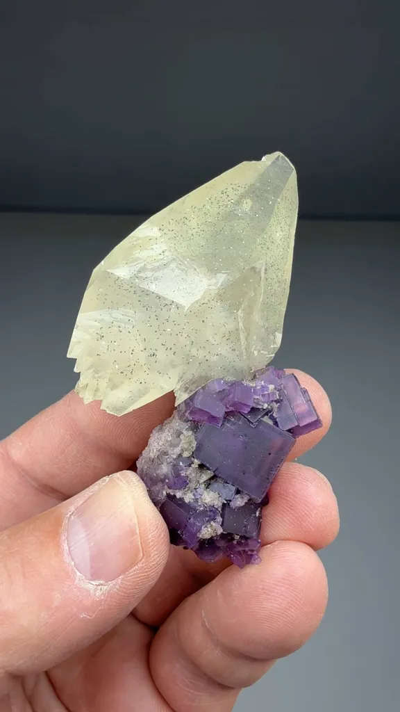 Calcite with Fluorite - image 2