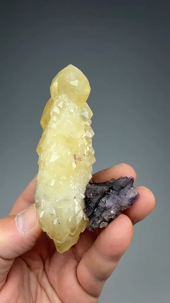 Calcite with Fluorite - image 2