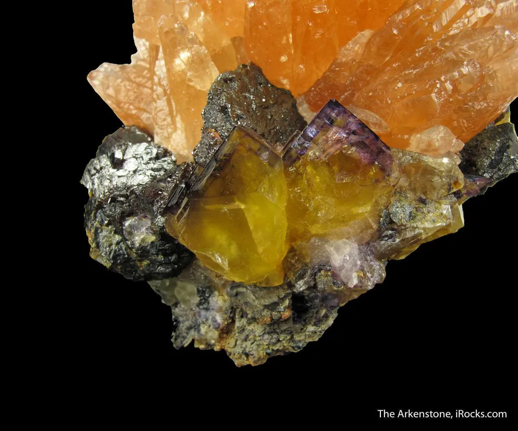 Calcite with Fluorite and Sphalerite - image 2