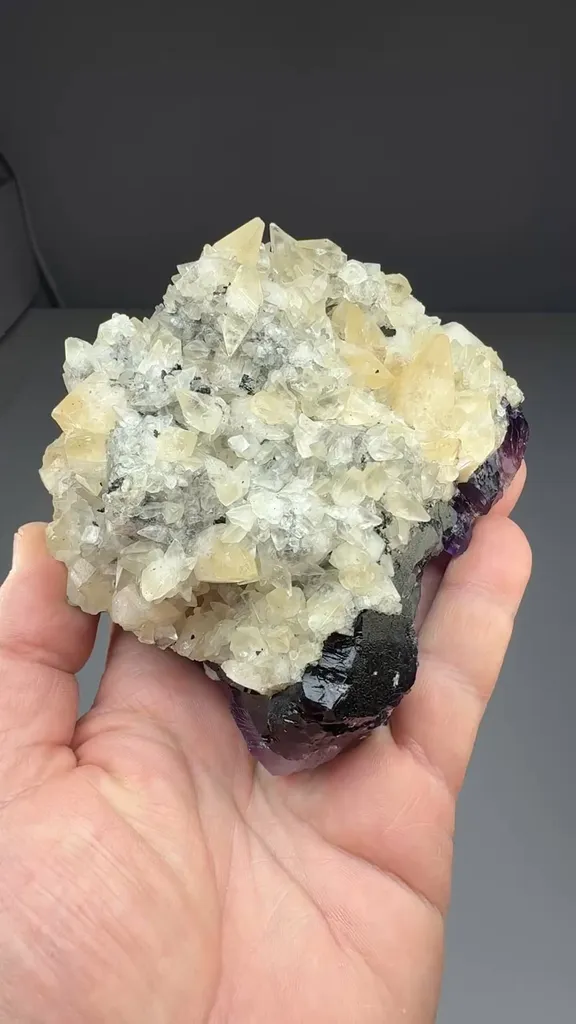 Calcite with Fluorite - image 2