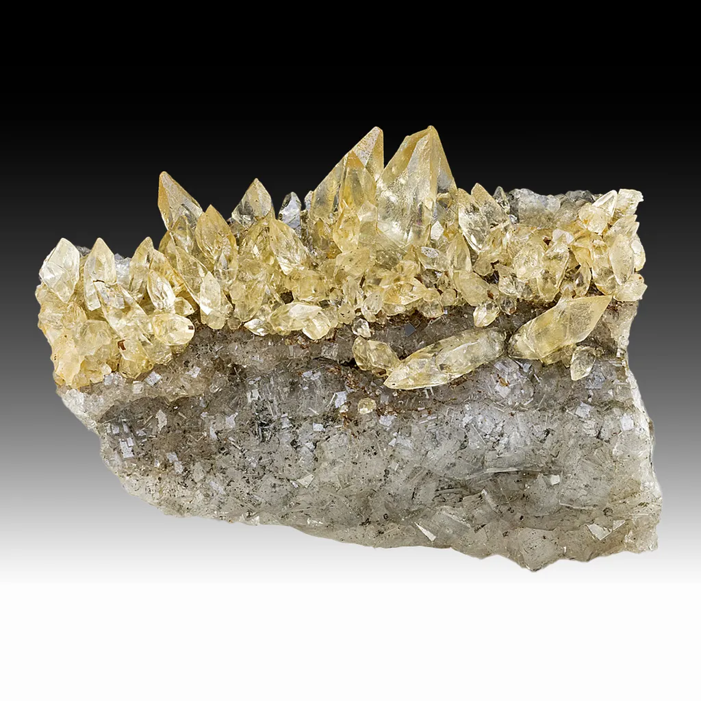 Calcite with Fluorite, Marcasite image