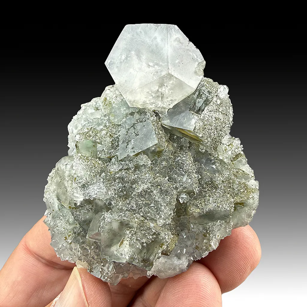 Calcite with Fluorite, Pyrite image