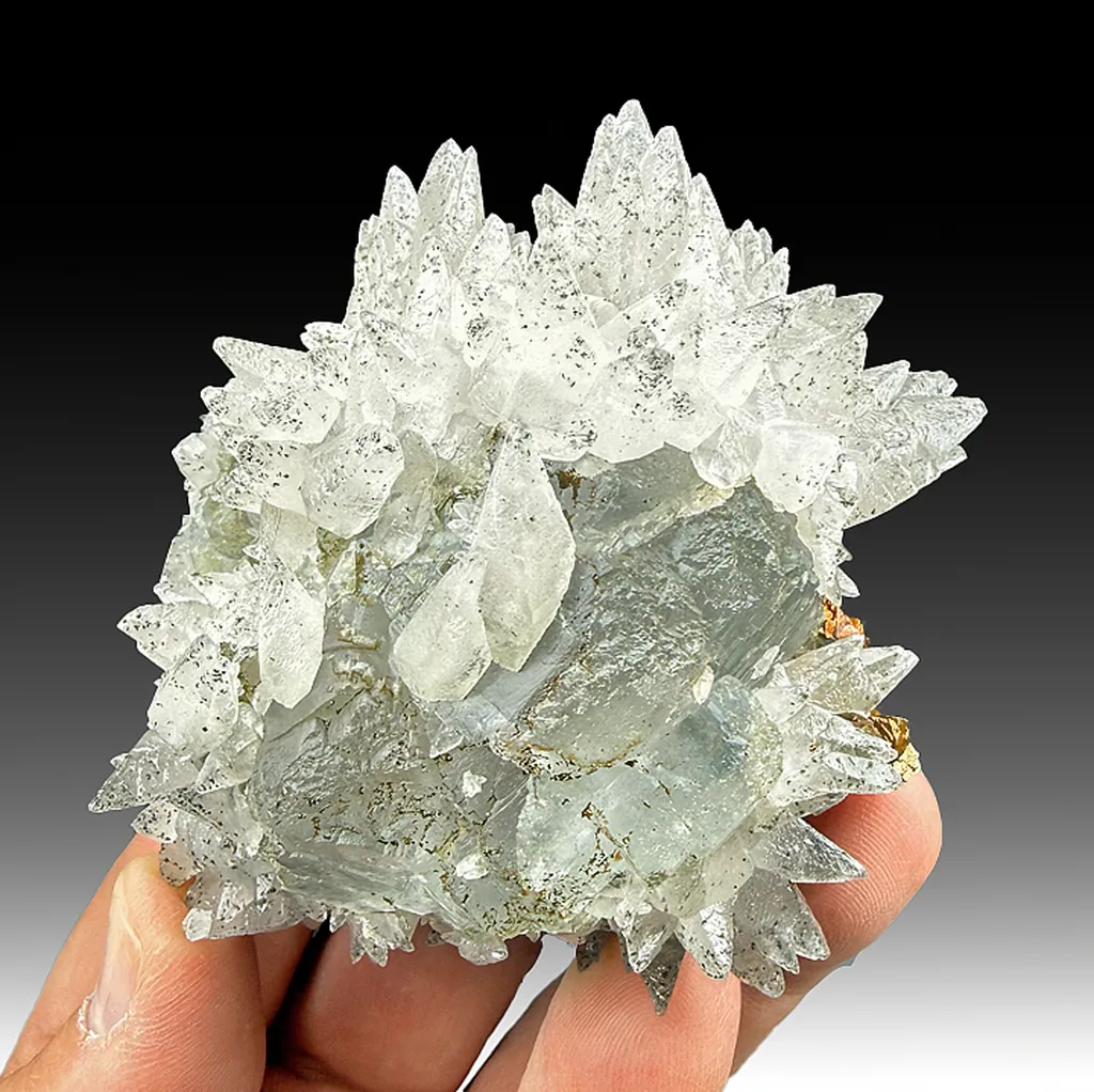 Calcite with Fluorite, Pyrite