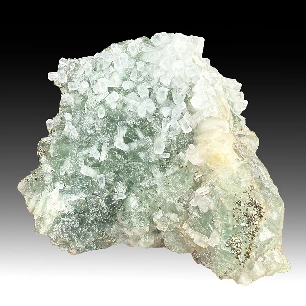Calcite with Fluorite, Pyrite image