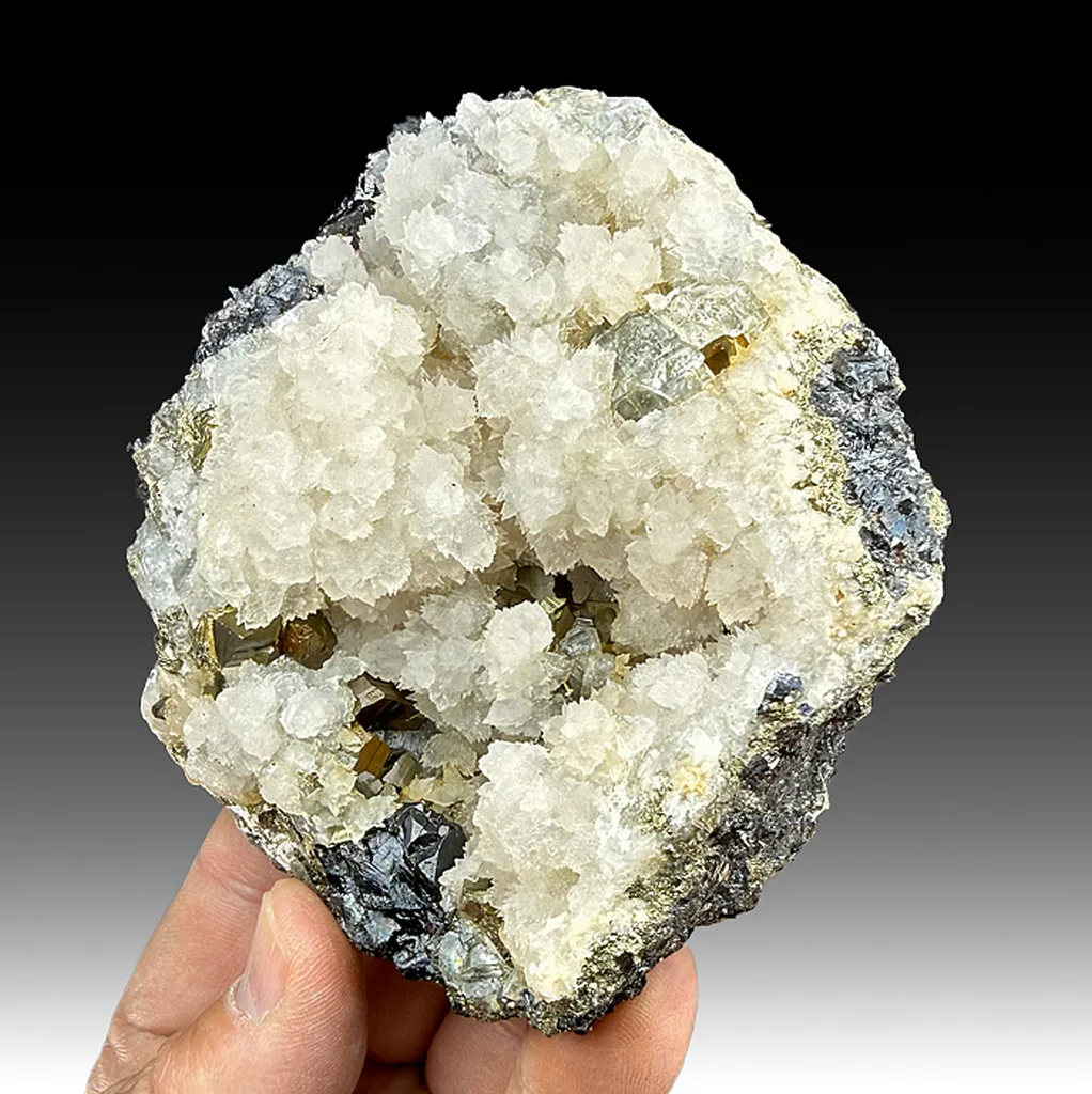 Calcite with Fluorite, Pyrite, Sphalerite image