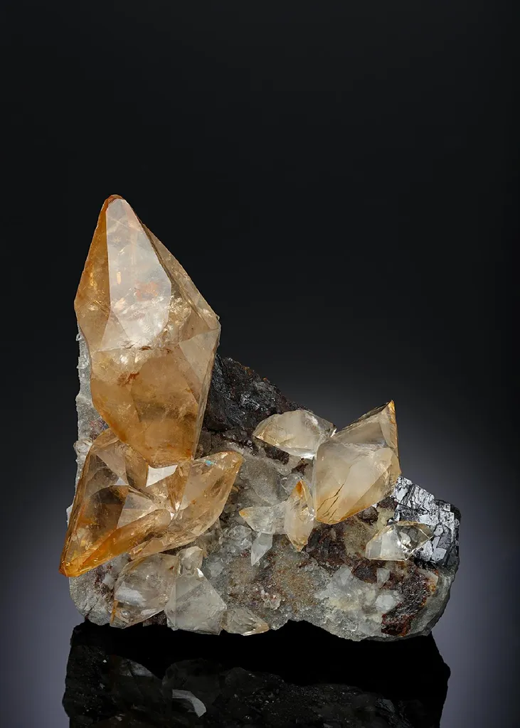 Calcite with Galena and Sphalerite image