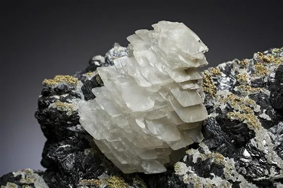 Calcite with Galena and Sphalerite image