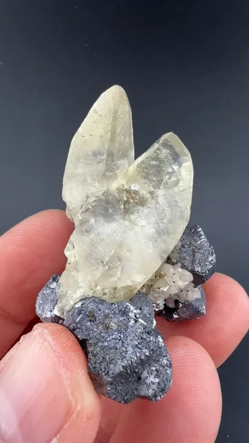 Calcite with Galena, Dolomite