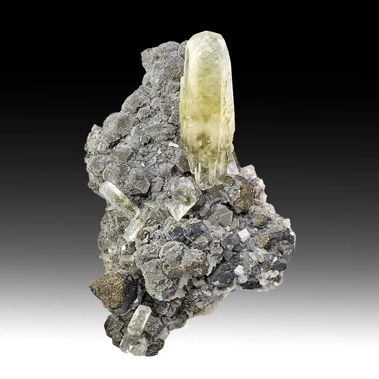 Calcite with Galena, Dolomite, Pyrite - image 1