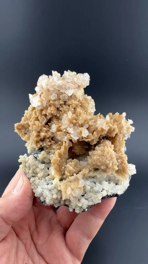 Calcite with Galena, Sphalerite, Quartz image