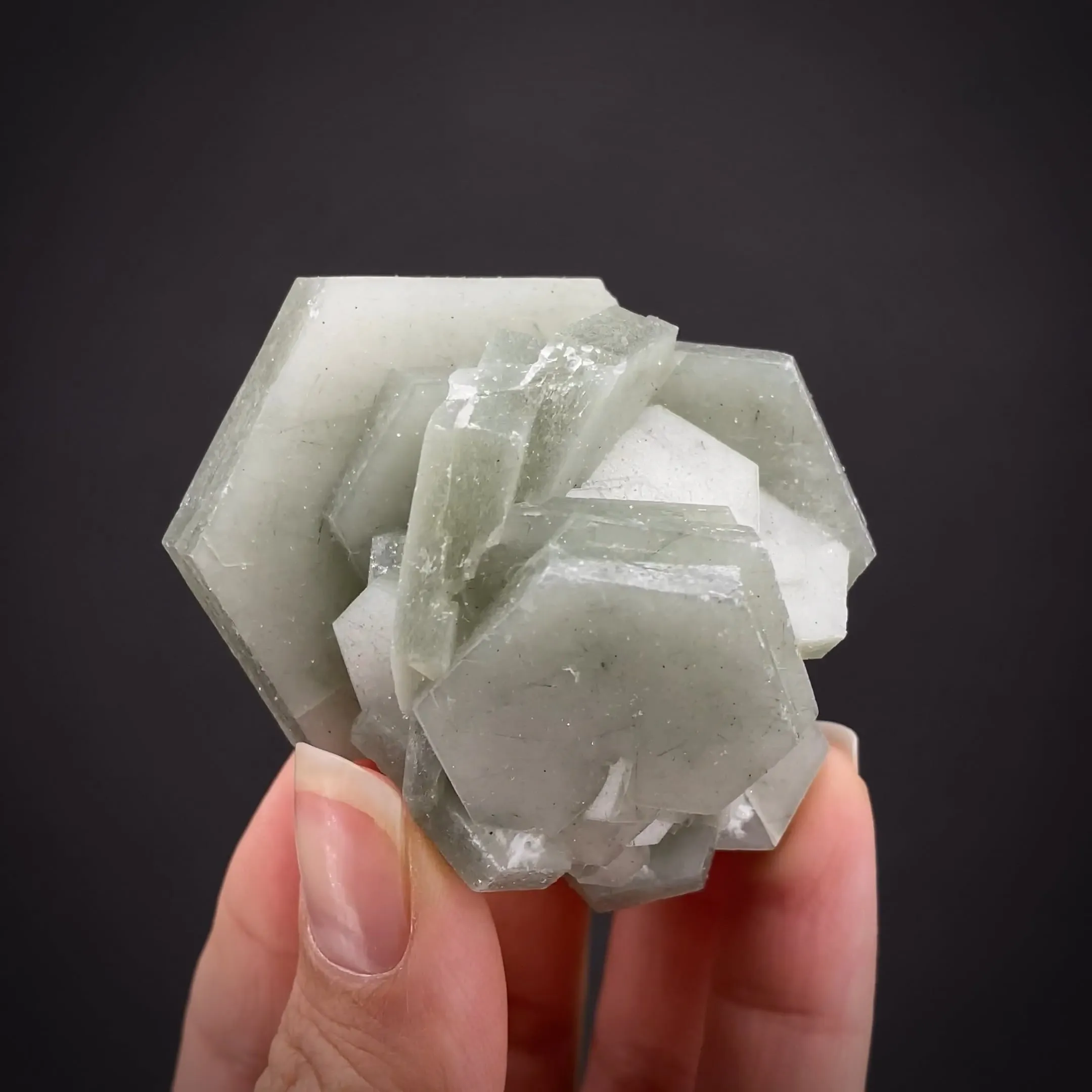 Calcite with Hedenbergite incl. - image 2