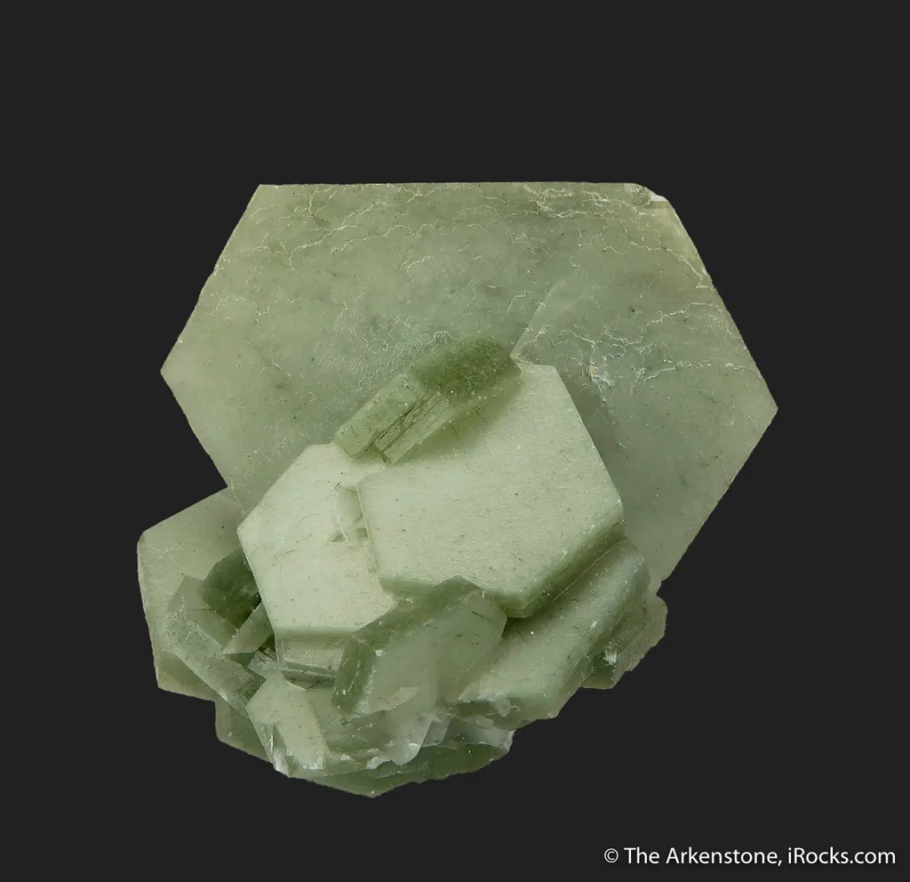 Calcite with Hedenbergite inclusions image
