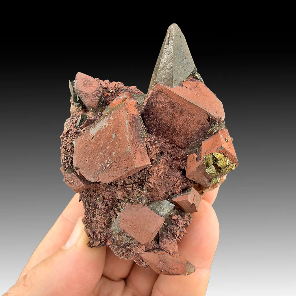 Calcite with Hematite, Chalcopyrite - image 1