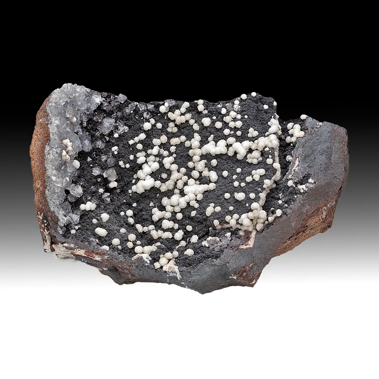 Calcite with Hematite, Quartz - image 1