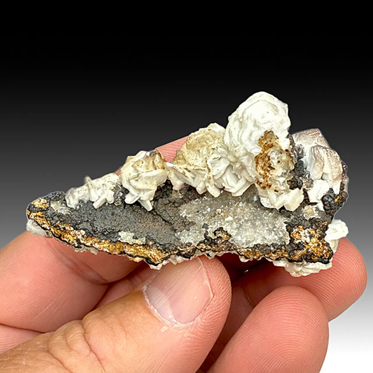 Calcite with Hemimorphite - image 1