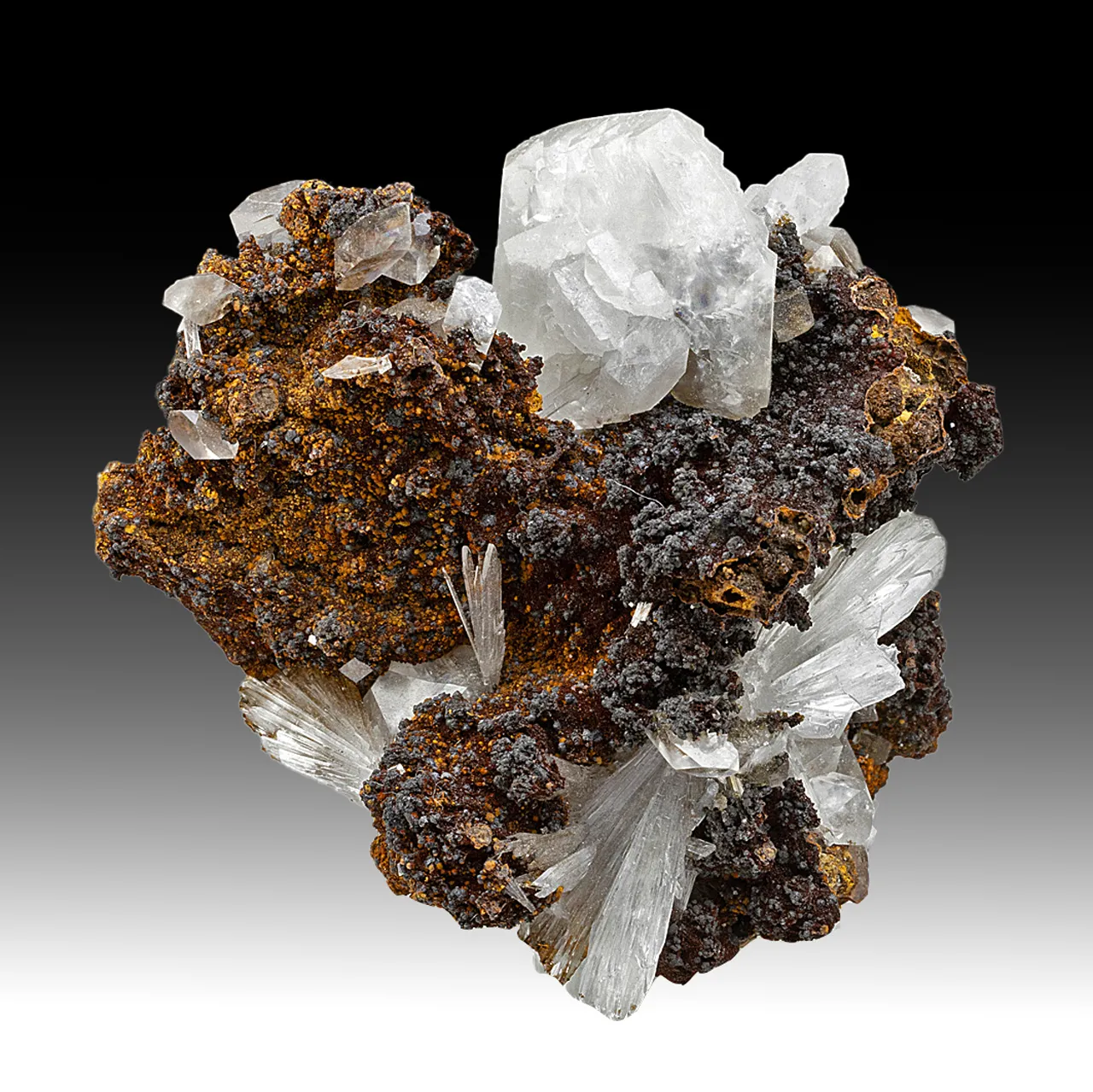 Calcite with Hemimorphite - image 1