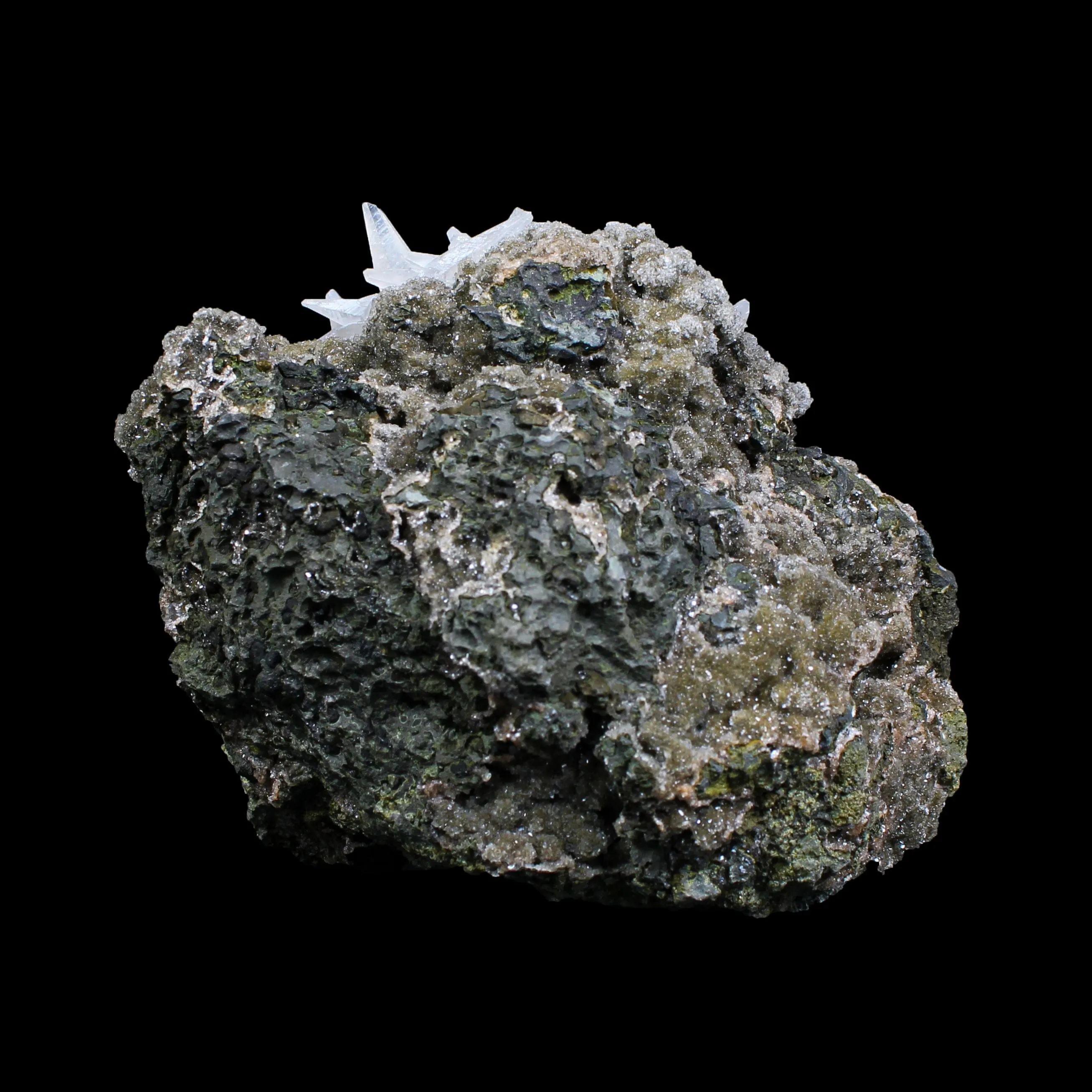 Calcite with Heulandite Natural Mineral Specimen - image 6