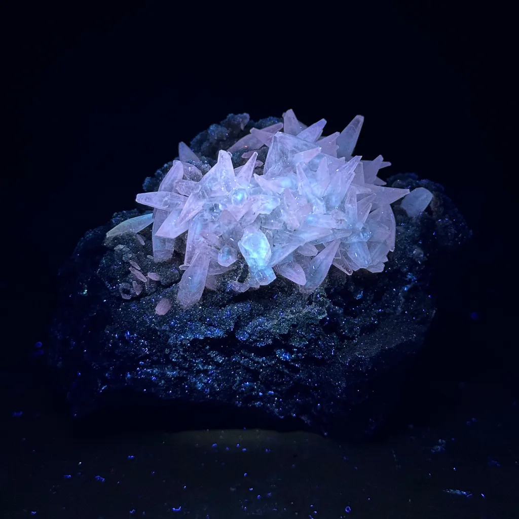 Calcite with Heulandite Natural Mineral Specimen image