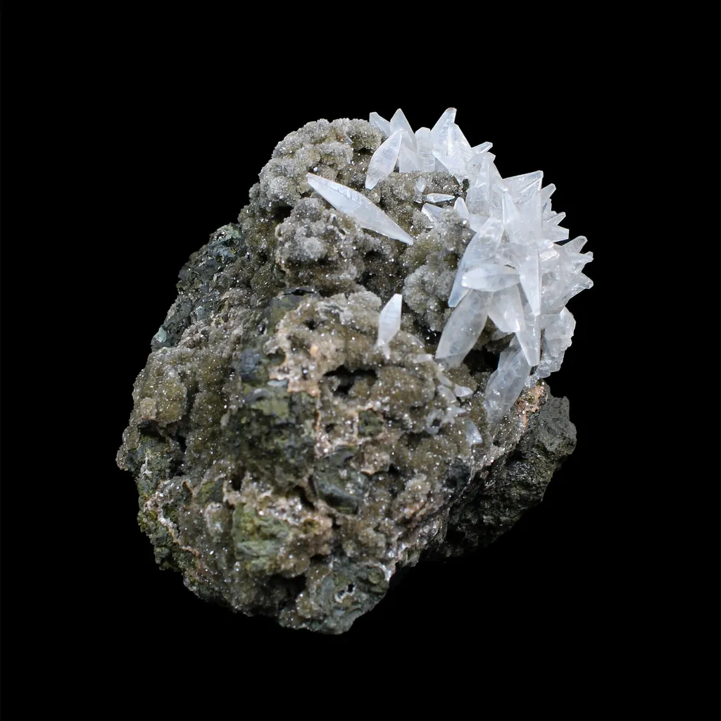 Calcite with Heulandite Natural Mineral Specimen - image 5