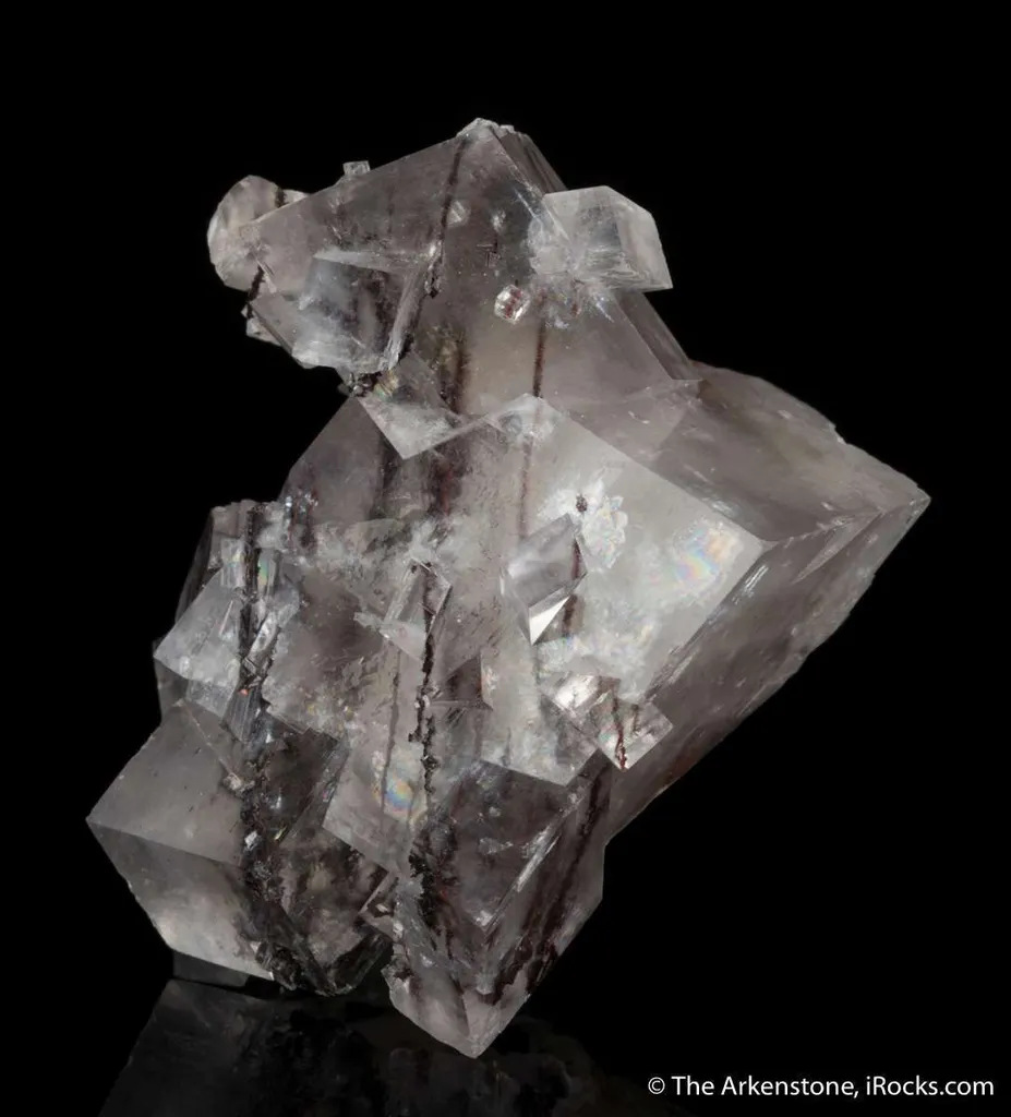 Calcite with inclusions of Manganese dendrites image