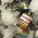 Calcite With Iridescent Pyrite - image 2