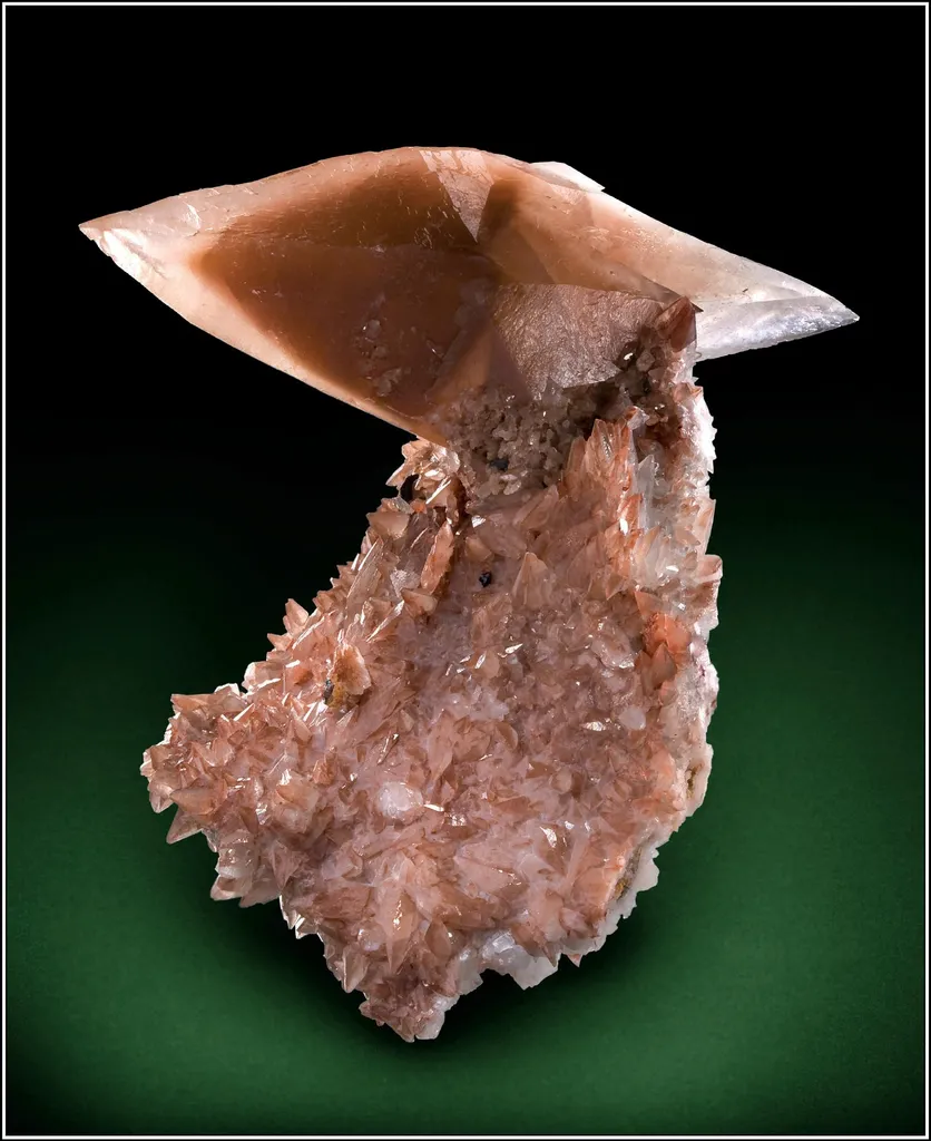 Calcite with Iron-rich phantom image