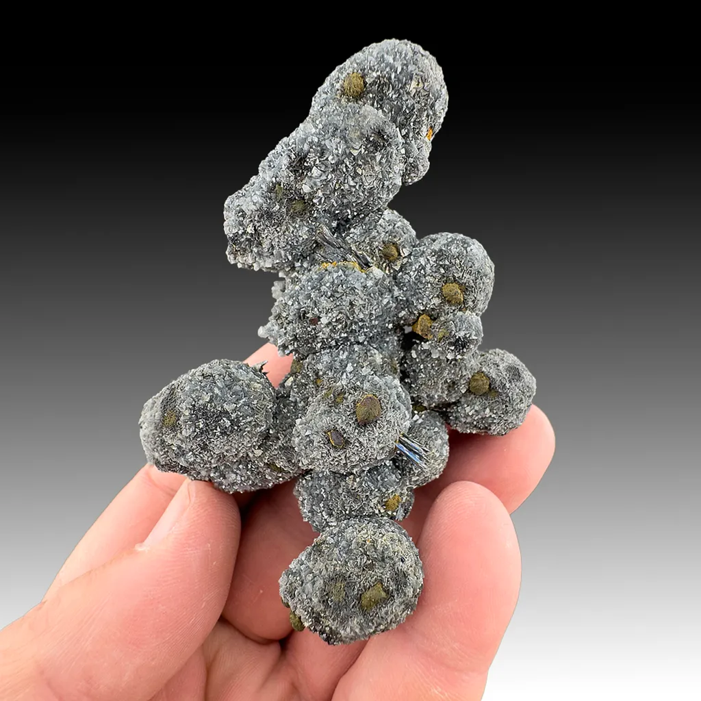 Calcite with Jamesonite, Stibnite, Siderite image