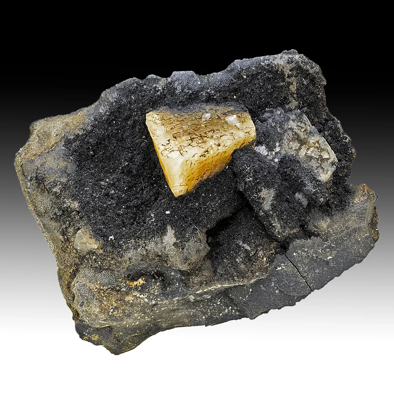 Calcite with Julgoldite, Analcime - image 1
