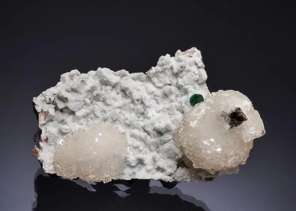 Calcite with Malachite
