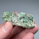 Calcite with Malachite, Duftite - image 2