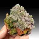 Calcite with Mottramite - image 1