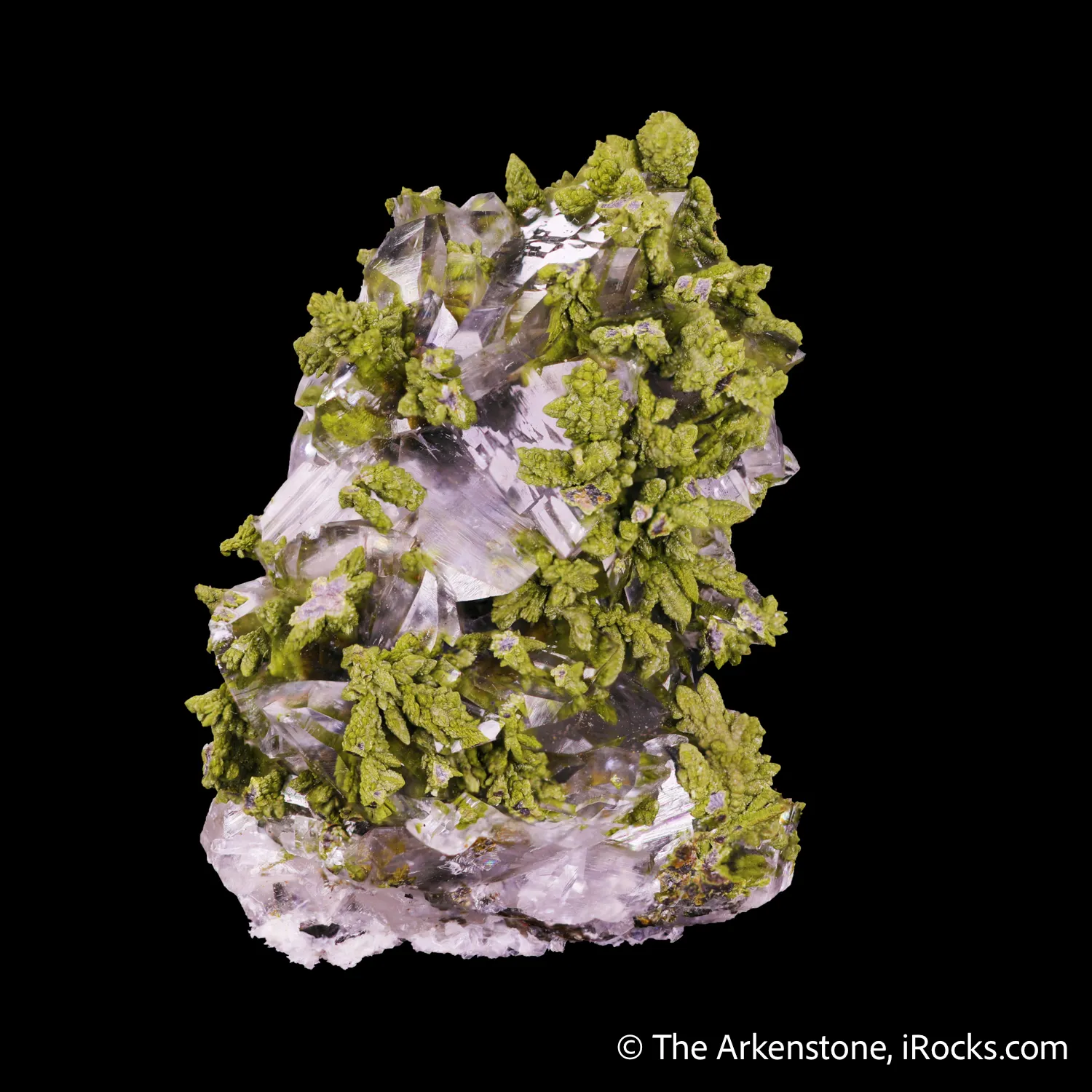 Calcite with Mottramite - image 1