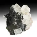 Calcite with Mottramite, Goethite - image 1