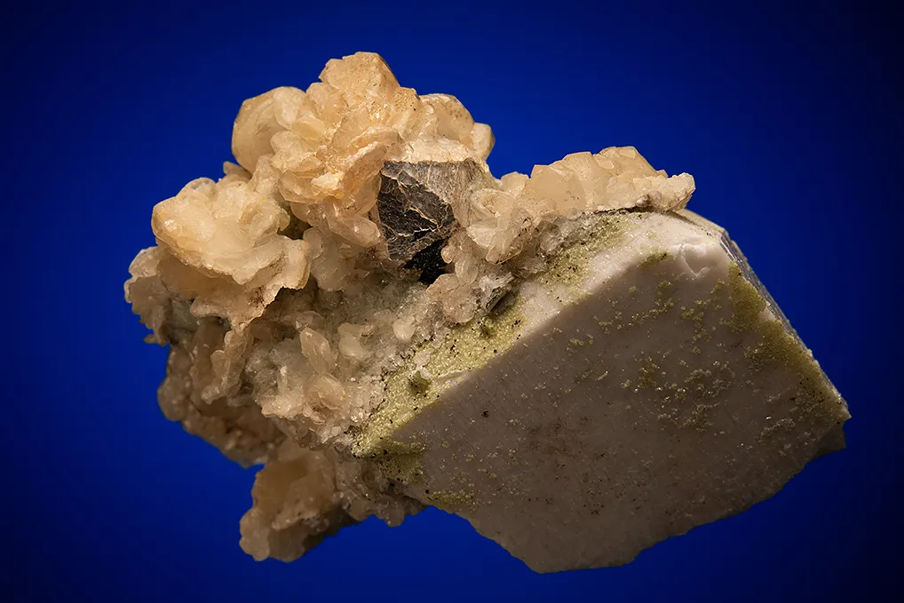 Calcite with Muscovite on Albite and Microcline image