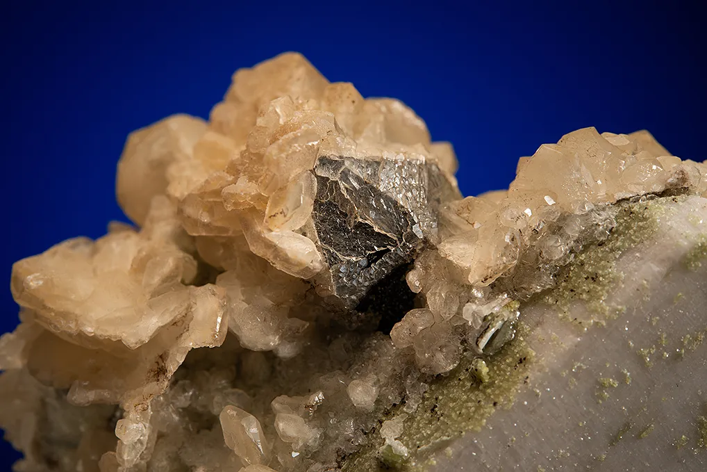 Calcite with Muscovite on Albite and Microcline - image 2