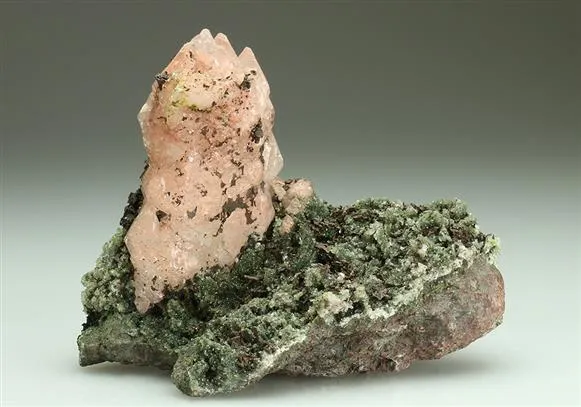 CALCITE with NATIVE COPPER Inclusions image