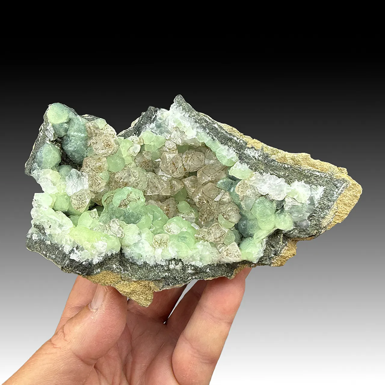 Calcite with Prehnite - image 1