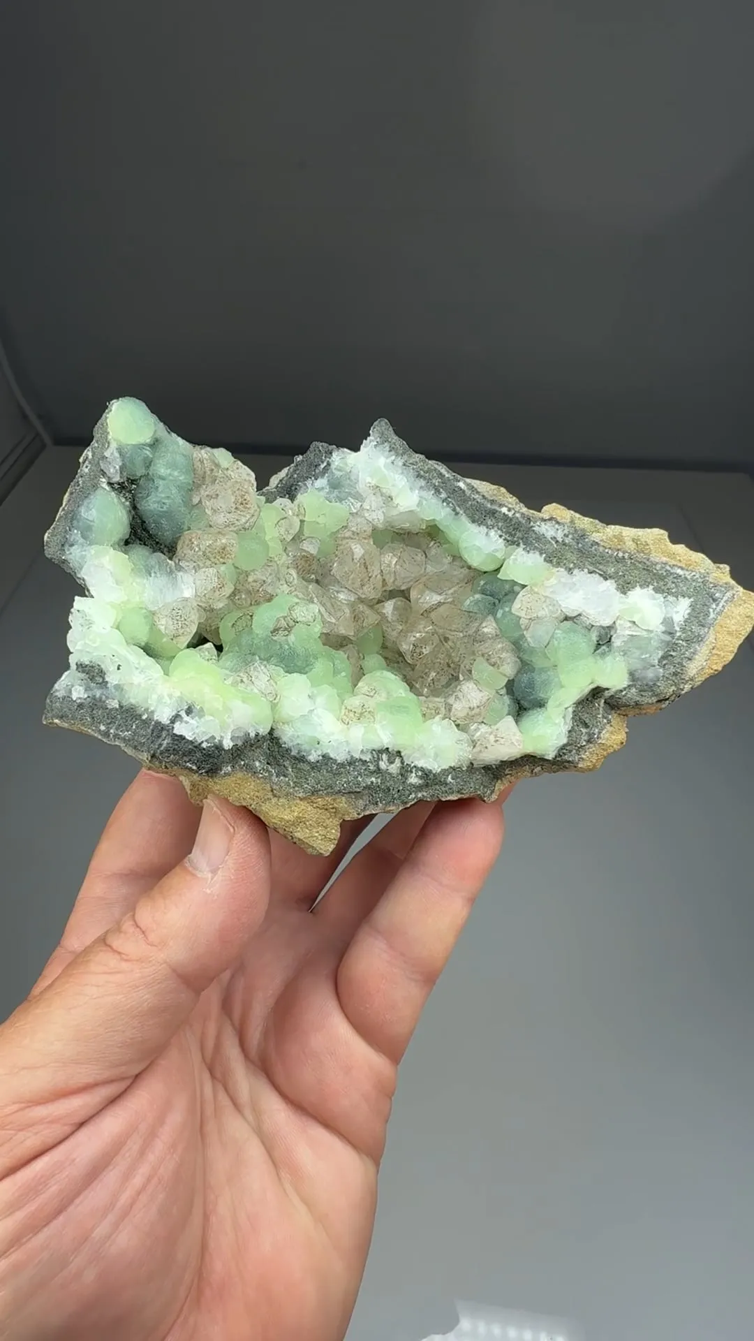 Calcite with Prehnite - image 2