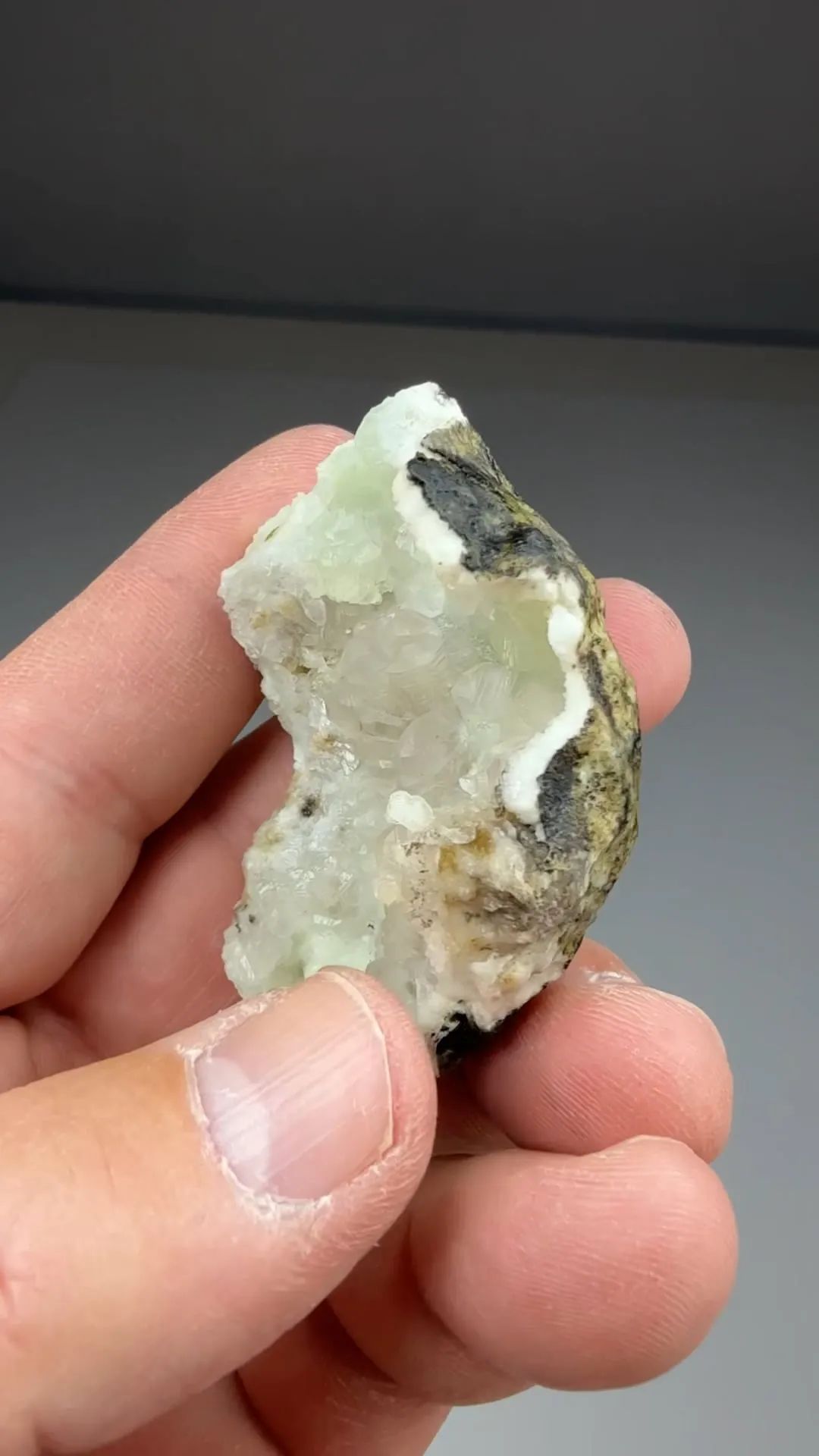 Calcite with Prehnite - image 2