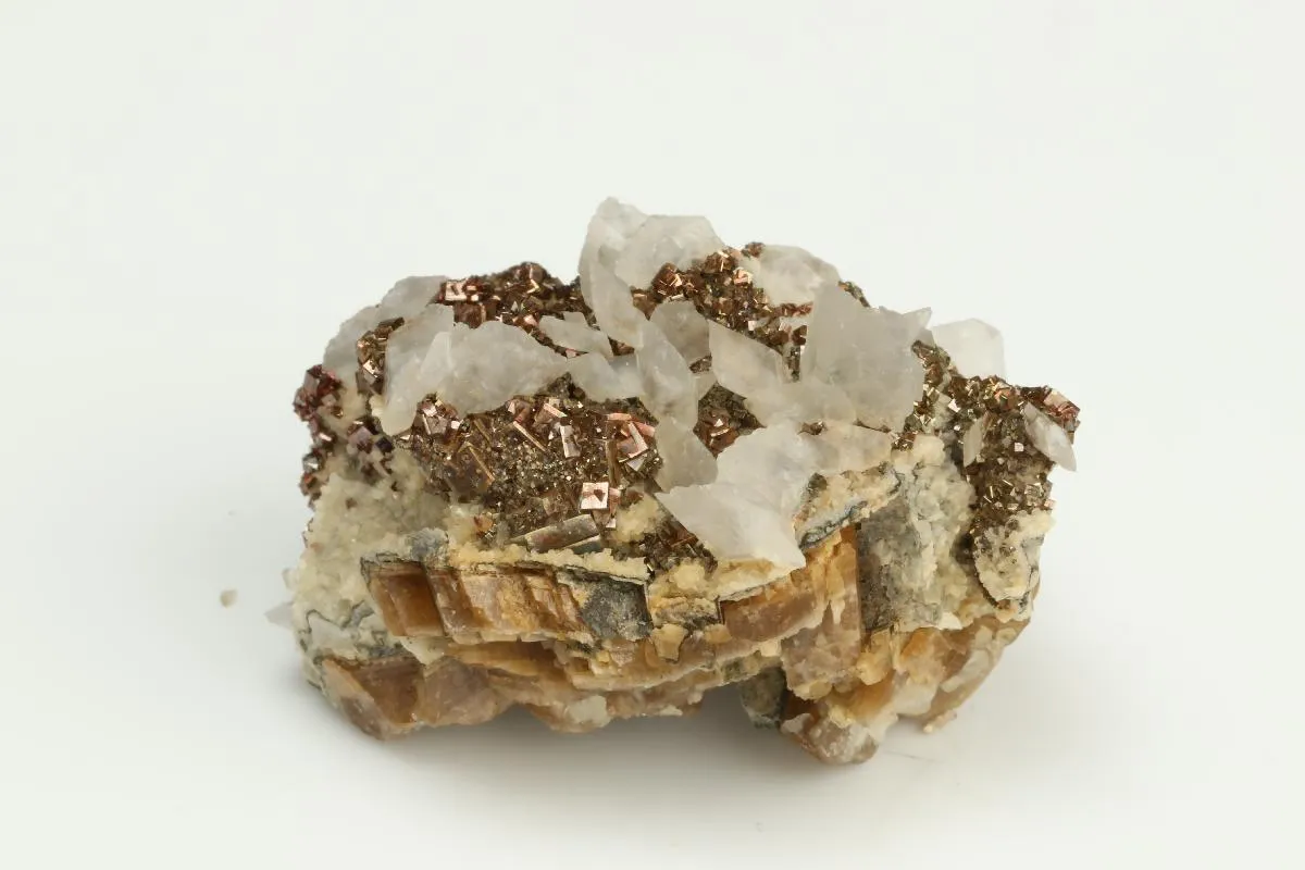 Calcite with Pyrite and Siderite - image 1