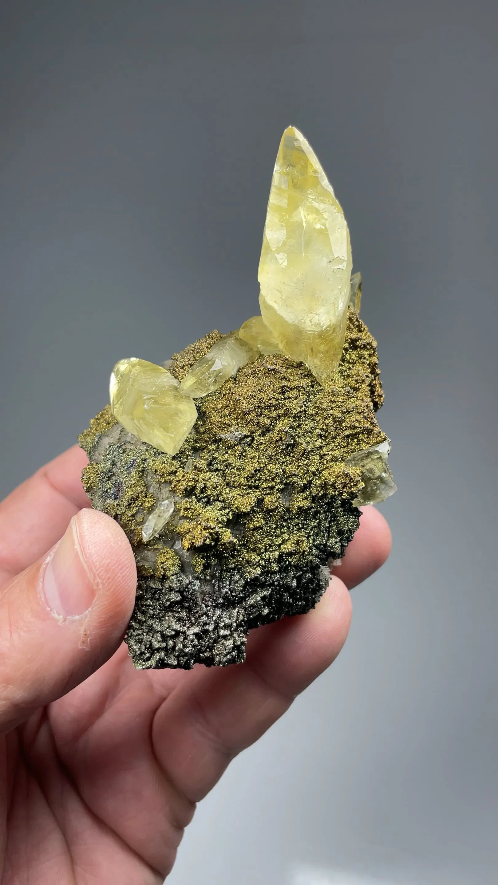 Calcite with Pyrite, Dolomite - image 2