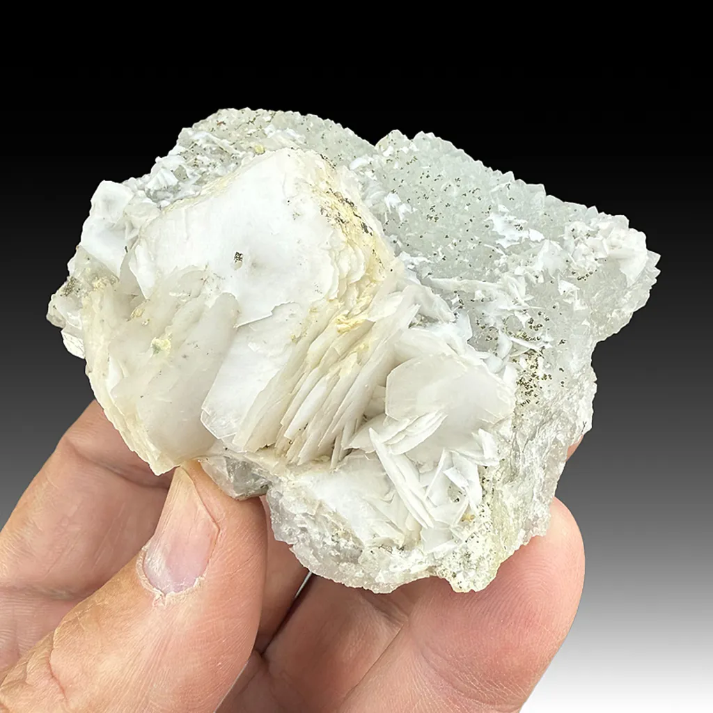 Calcite with Pyrite, Quartz image