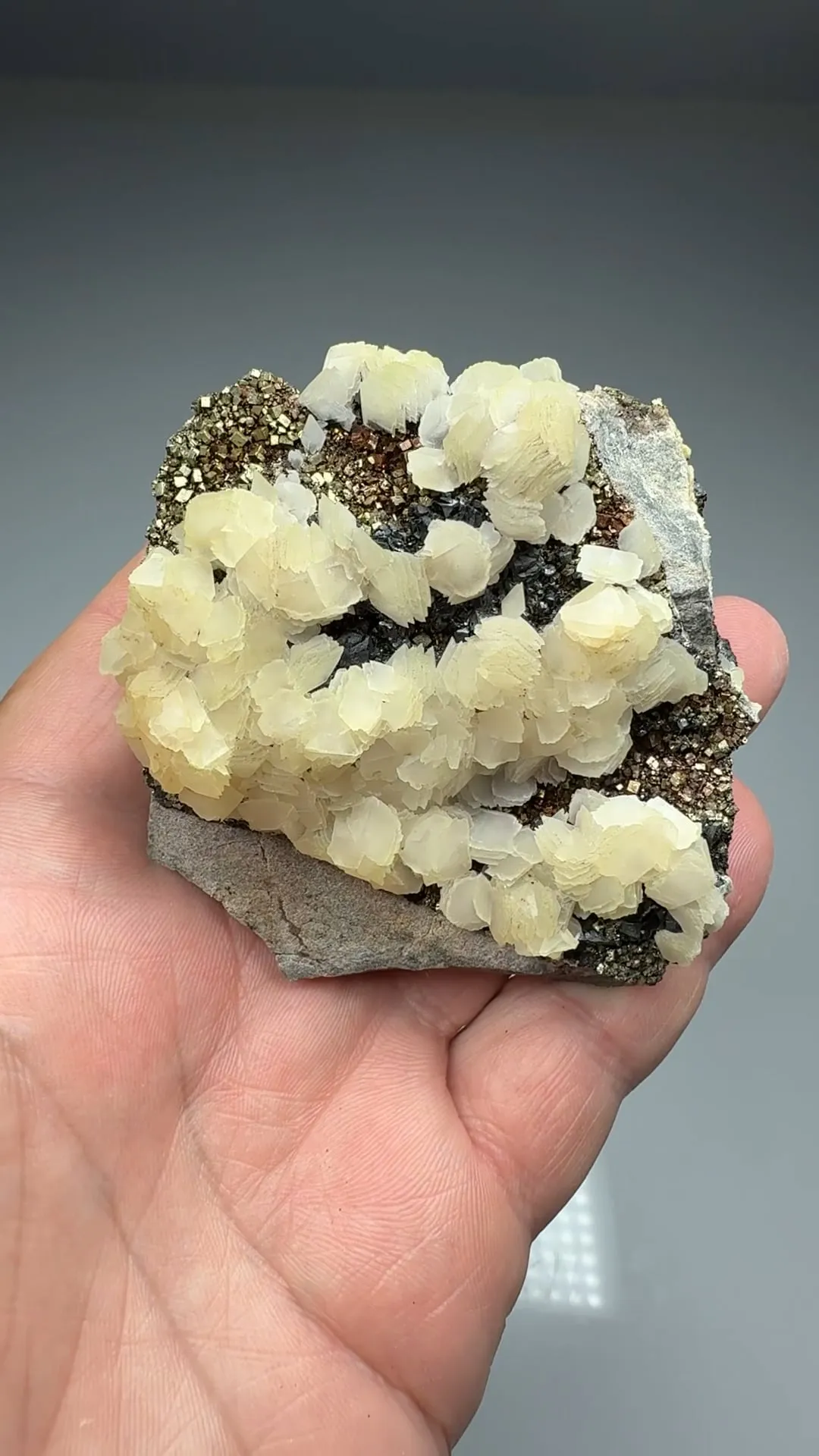 Calcite with Pyrite, Sphalerite - image 2