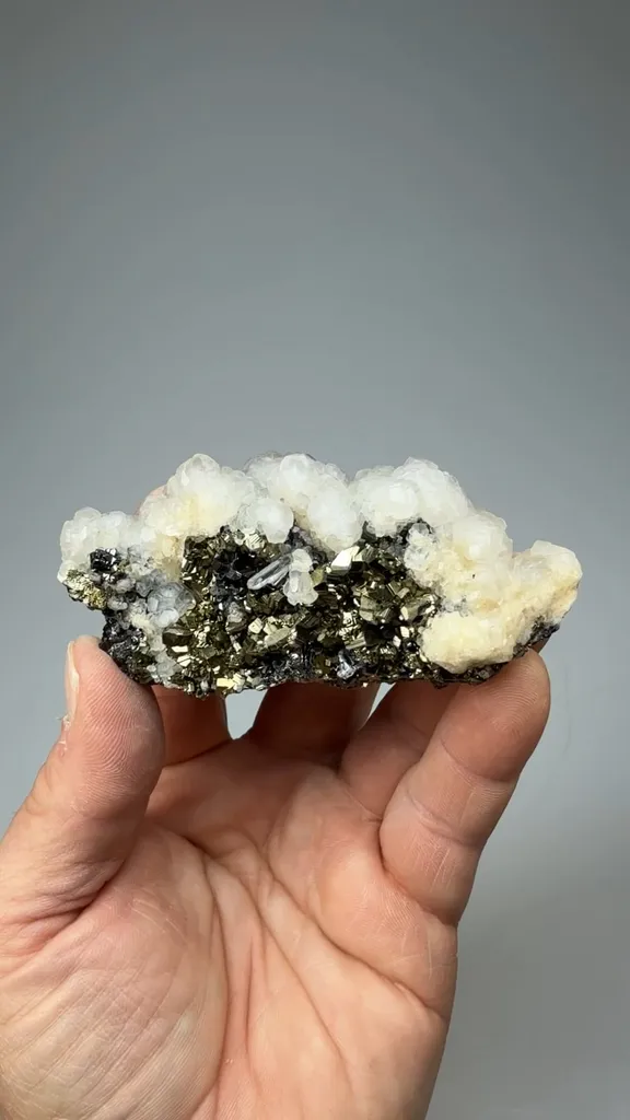 Calcite with Pyrite, Sphalerite - image 2